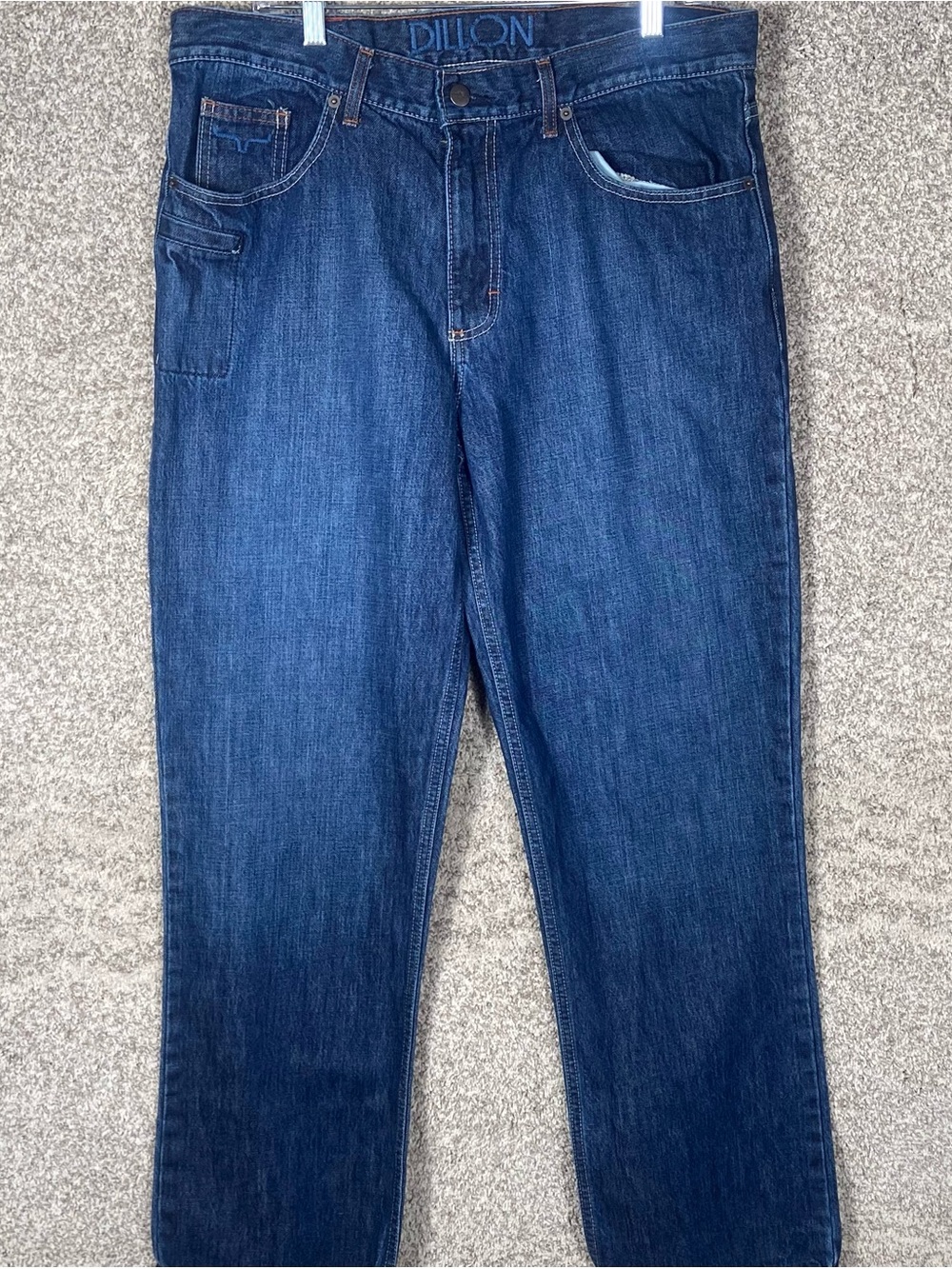 Kimes Ranch Mens 36x32 Western Cowboy Jeans Blue Denim Made in USA Size Dillon
